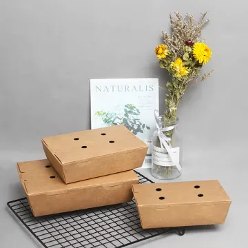 LOKYO fast food disposable lunch packing brown boxes