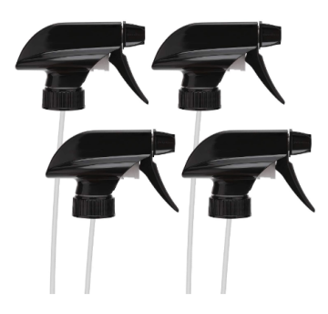 Custom Chemical Fine Mist Trigger Sprayers - Black Plastic PP 24/410 28/400 28/410 for Water Bottles