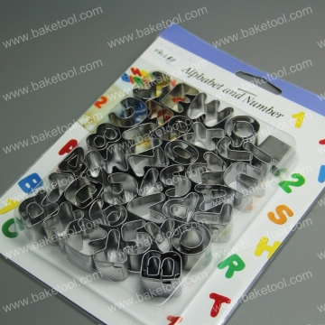 stainless steel 26 English letters cookie cutter mould for cake decoration