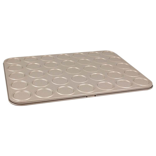 Macaron Baking Sheets 35-Cavity Champagne Gold Macaron Cake Sheet Supplier