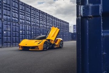 The most powerful production car Lotus Evija Yellow