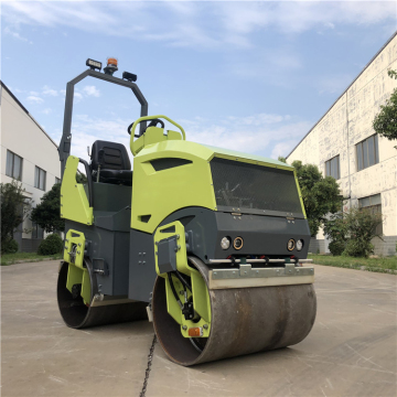 Brand New Mini Compactor Double Drum Vibratory Roller 1.5 Ton Road Roller with Kubota Engine