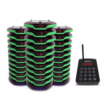 Rechargeable Waterproof Mini Buzzers for Restaurant Queue Paging System