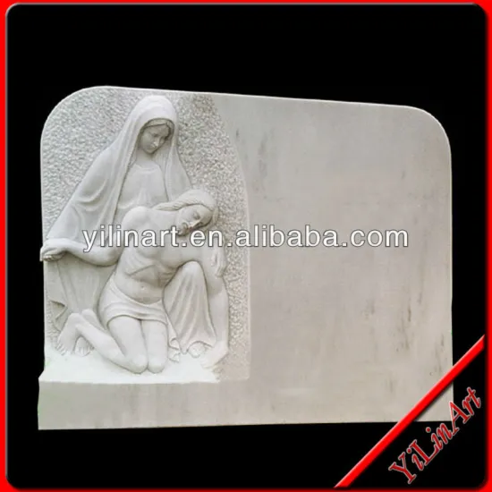 Warm Lovers Stone Tombstone Sculpture YL-R444