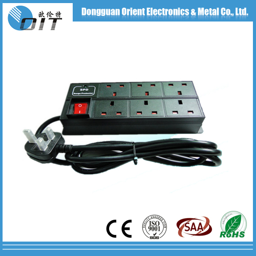 electrical sockets hot sell Dongguan factory cheap double UK type table PDU socket