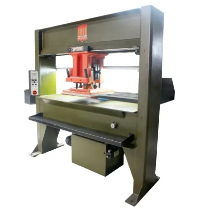 Reconditioned Atom Travelling Head Shoe Die Cutting Machine
