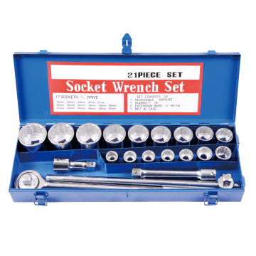 Manufacturer 21-Pc Heavy Duty Socket Wrench Tools Kit 3/4" for Truck, Ship Repair & Industry