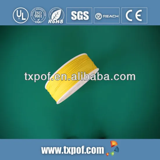 PMMA Optic Fiber Cables With Yellow Jacket