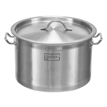 Venta al por mayor cocina grande acero inoxidable sopa olla