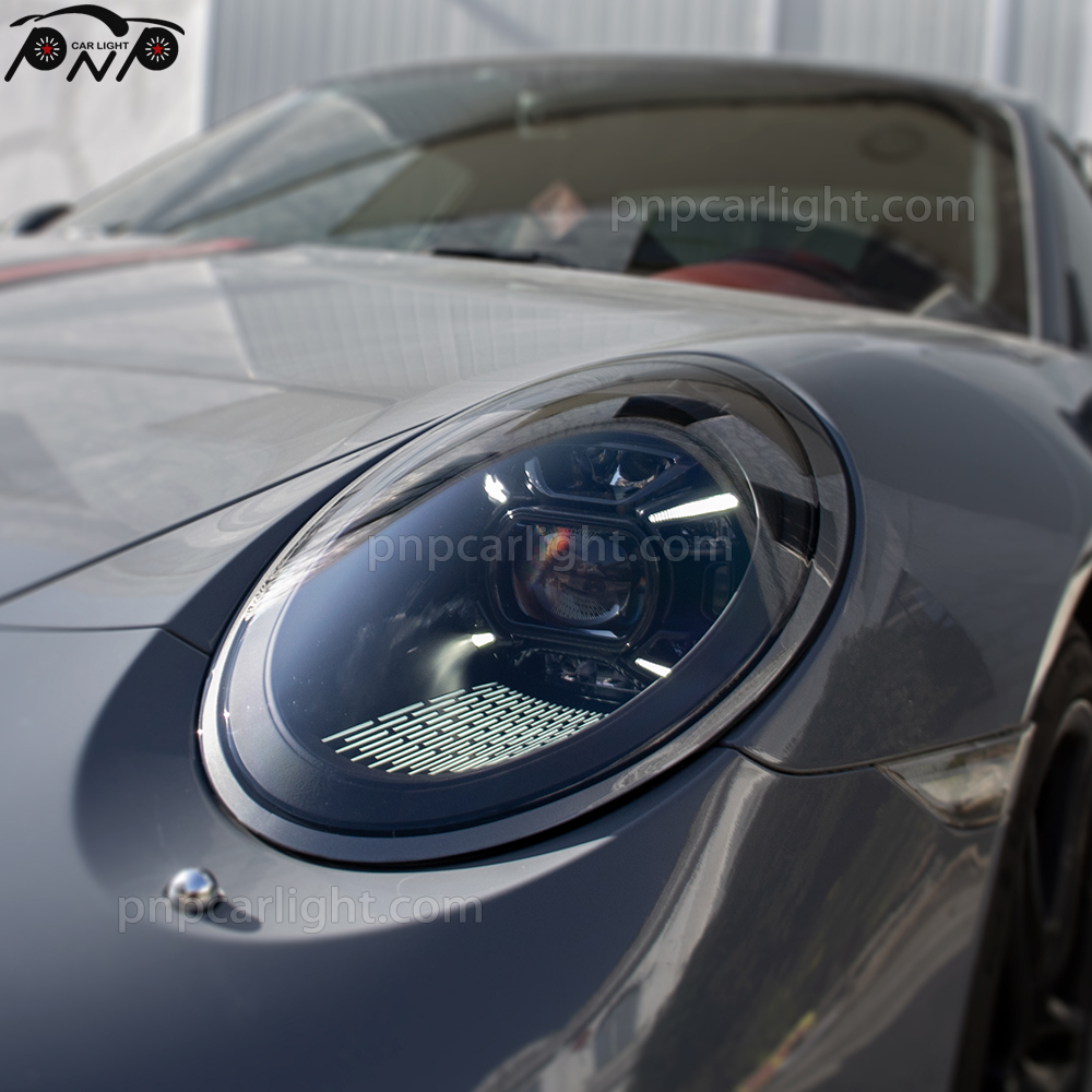 Porsche 991 Black Headlights