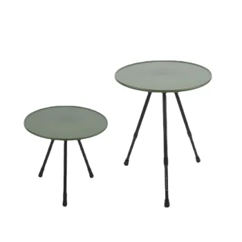 Portable Plastic Foldable Mini Round Table for Outdoor Picnic - Hangrui 3-section Height Adjustable