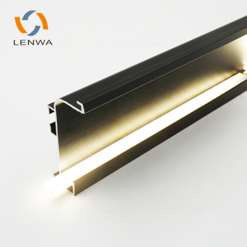 Lenwa Aluminium تصميم جديد مقدمة من الألومنيوم الداخلي Gola مع LED للمطبخ السحب الخفي Handly Hand Hand Hand Hand Hand "ومع ذلك ، من أجل تحسين محركات البحث وسهولة القراءة ، قد تفكر في:" Lenwa Aluminium Hidden Pull Handle مع LED Illumination