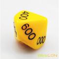 Custom Polyhedral Dice 10 sides 000-100