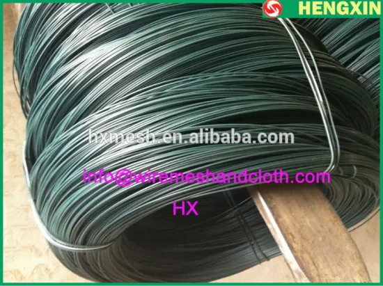 Chain link fencing material PVC coated iron wire