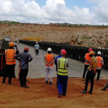 110 Meter Long Span Bailey Bridge Steel Structure