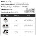 Techo cuadrado cuadrado montado en la superficie del hotel MR16 Downlight Flexion