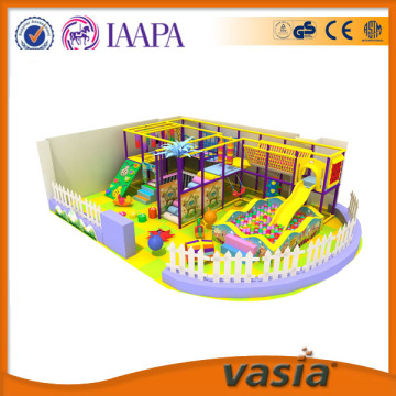 Preschool Indoor Soft Equipment Wooden Type Indoor Playground