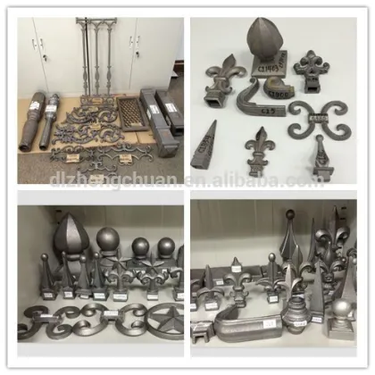 Ornament ironwork and Base metal statuettes