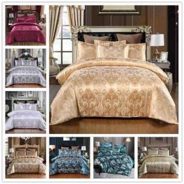 European Satin Jacquard Duvet Bedding Set: 3-Piece Quilt Cover and Pillowcase Wholesaler