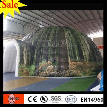 luxury large inflatable air projection dome tent for sale