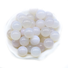 Boules de chakra d&#39;agate blanche 16 mm pour la décoration de la maison de méditation
