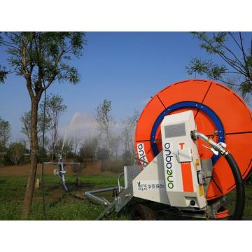 Micro rain boom hose reel irrigation machine