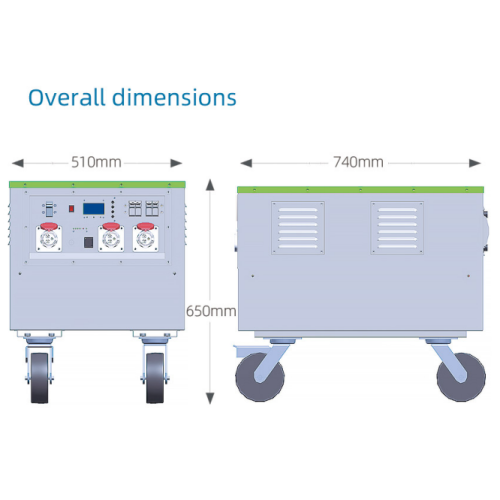 야외 전원 은행 공급 5KW 48V.