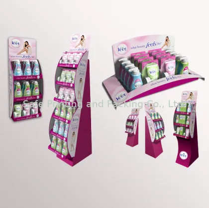 Pantone Color Corrugated Greeting Card Cardboard Display For Promotion