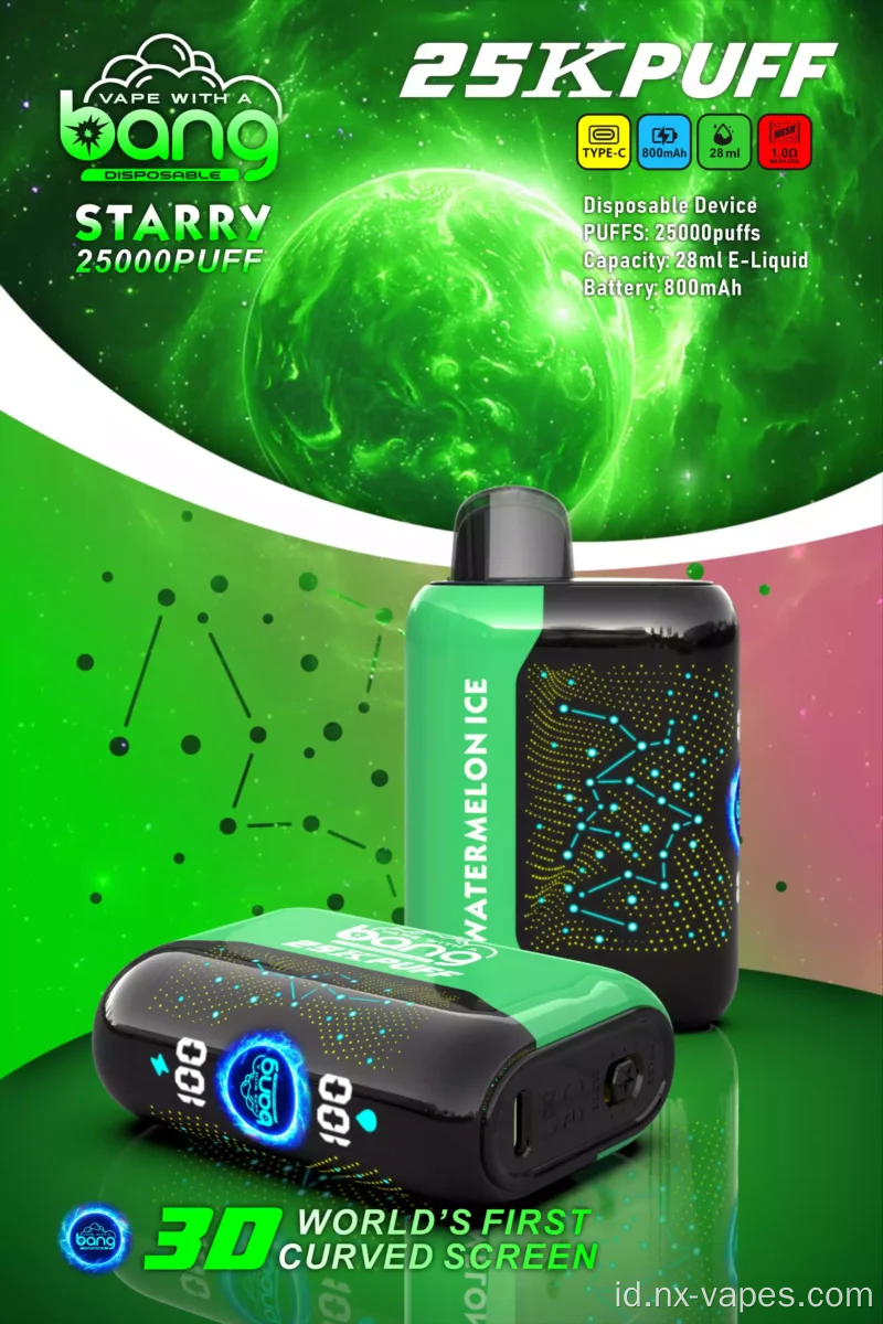 Bang Starry 25000 Puffs Disposable Vapes Grosir