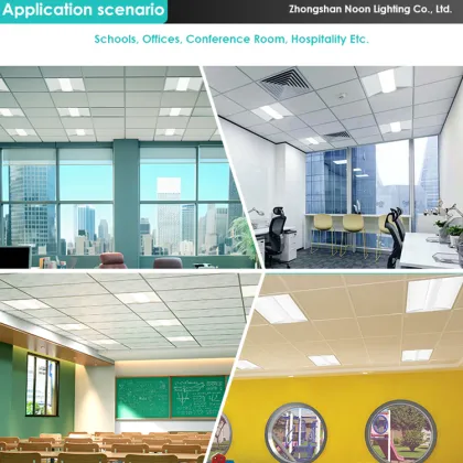 Commercial LED Ceiling Troffer Panel Light Retrofit