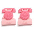 Kawaii Roze Kleur Hars Cabochons Prinses Meisje Vervoer Telefoon Paraplu Babyfles Bib Kralen Charms DIY Decoratie