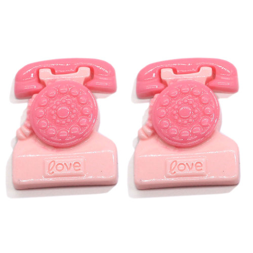 Cabochons della resina di colore rosa kawaii Princess Girl Carriage Telephone Umbrella Baby Bottle Bavaglino Perline Charms Decorazione fai da te