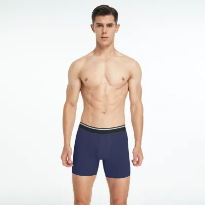 Custom Logo EU S-XXL Private Label Cotton Boxer Briefs for Men