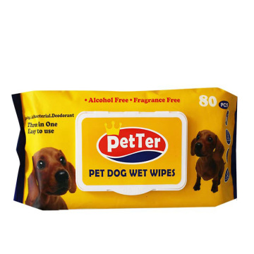 Kem dưỡng ẩm tự nhiên Pet Wet Wipes để làm sạch vật nuôi