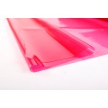 Filme plástico transparente vermelho