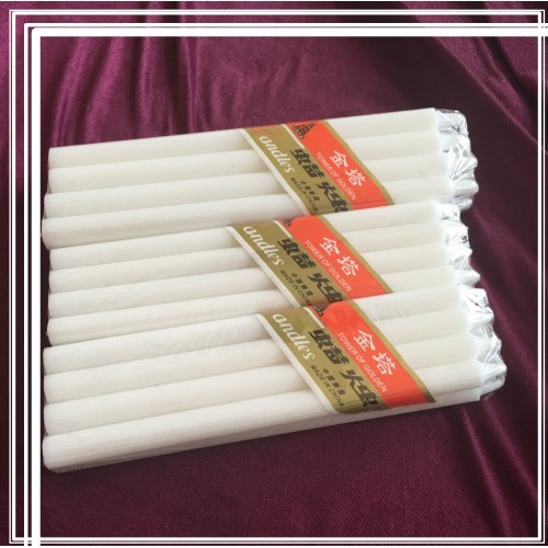 snow white stick wax snow color candle vela