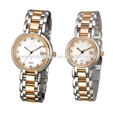 Stainless Ladies' Watches with Silver and Gold Colors
