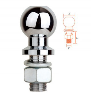 2" Hitch Ball-5000lbs Chrome Plated