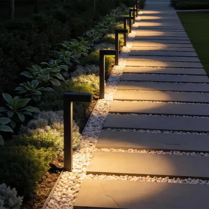 Seven Style LED Bollard Light for Courtyard Landscape