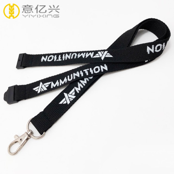 Custom pocket cheap price black man lanyard
