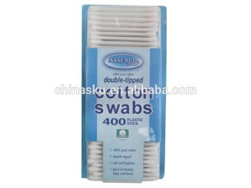 Clean sterile cotton bud swabs