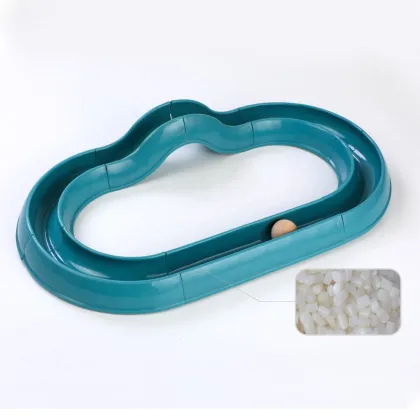 Sustainable Cat Ring and Tower of Tracks Interactive Toy Set - 3 Pcs