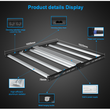 Großhandel wasserdicht 720W LED Wachsen leichte Abdeckung 6ft