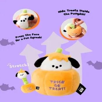 Interactive Pumpkin Squeaky Toy