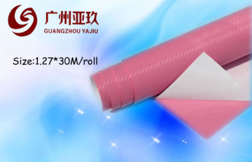 Environmental Pink Auto Vinyl Wrap For Automotive , Anti Friction
