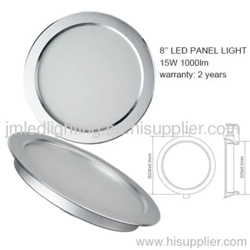 High Quanlity Led Panel Down Light 15w 1000lm Aluminum 
