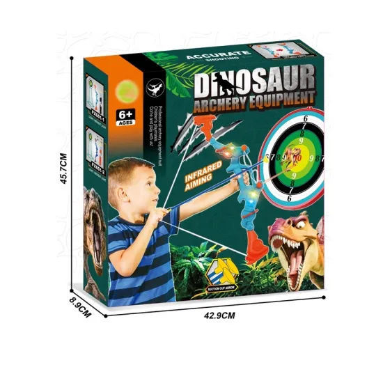 Colorful Plastic Playing Sports Game Set: Large Size Target With Bow Arrow for Kids