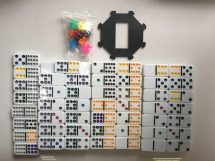 Wholesale Double Twelve White Domino In Tin Box