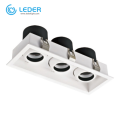 LEDER 알루미늄 바디 강력한 12W*3 LED 다운라이트