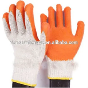 Interlock latex coated labor protection gloves